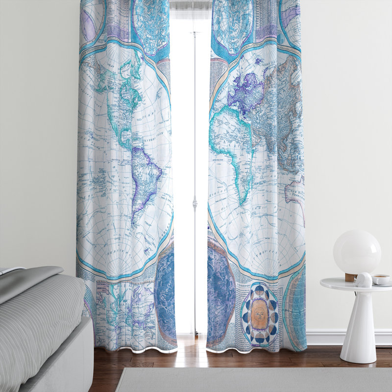 Semi Sheer Curtain Pair, 56" W x 78" L