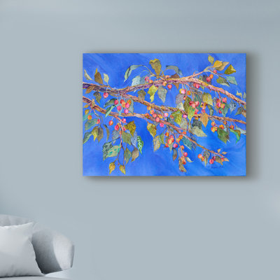 «Crab Apple in Tree», reproduction de peinture acrylique sur toile tendue