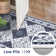 Machine Washable Rug with Rubber Backing for Living Room Oriental Non-Slip Area Rug Easy-Cleaning Vintage Floor Carpet for Bedroom Dining Room