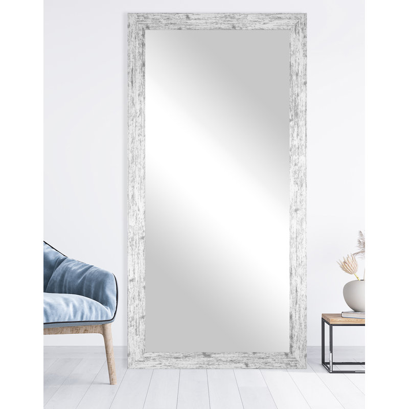 Miroir de salle de bain patiné, 33 po x 70 po