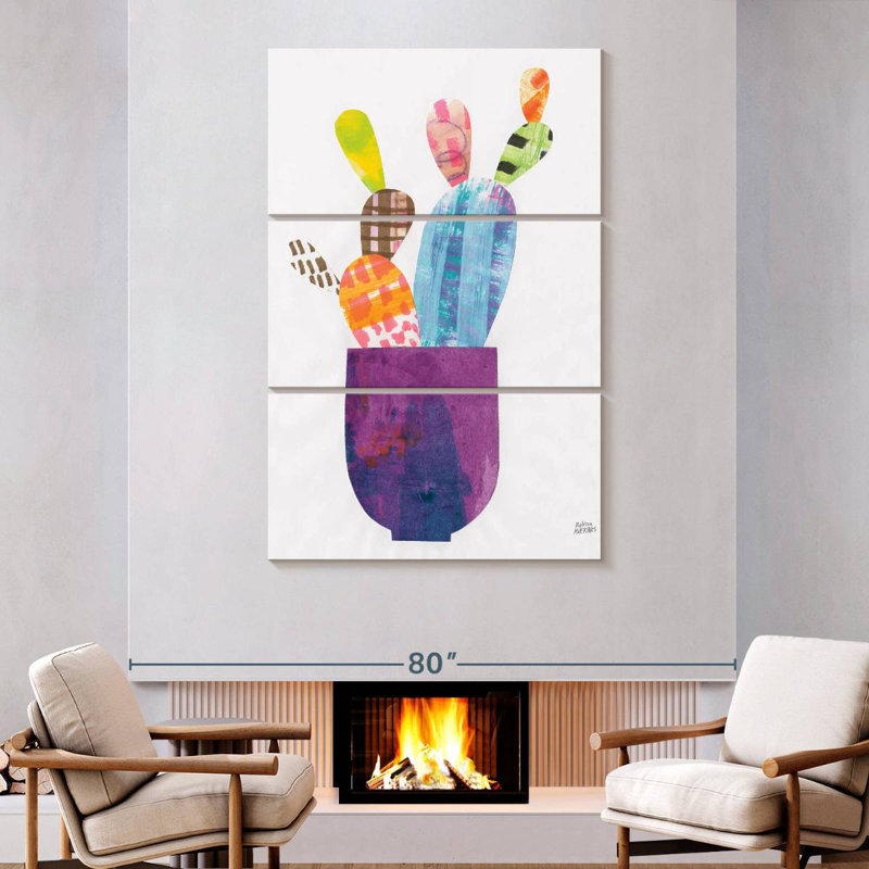 Harnek Collage Cactus II, H 74 po x l 48 po