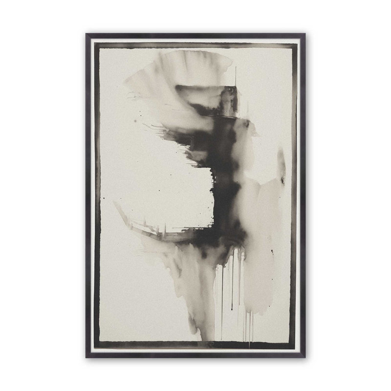 Obsidian Bonds II, reproduction, H 15,25 po x l 12,25 po, Cadre en zinc patiné