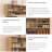 55.12" Modern Minimalist Light Wood Color Shelf with Hanging Rod-126597329