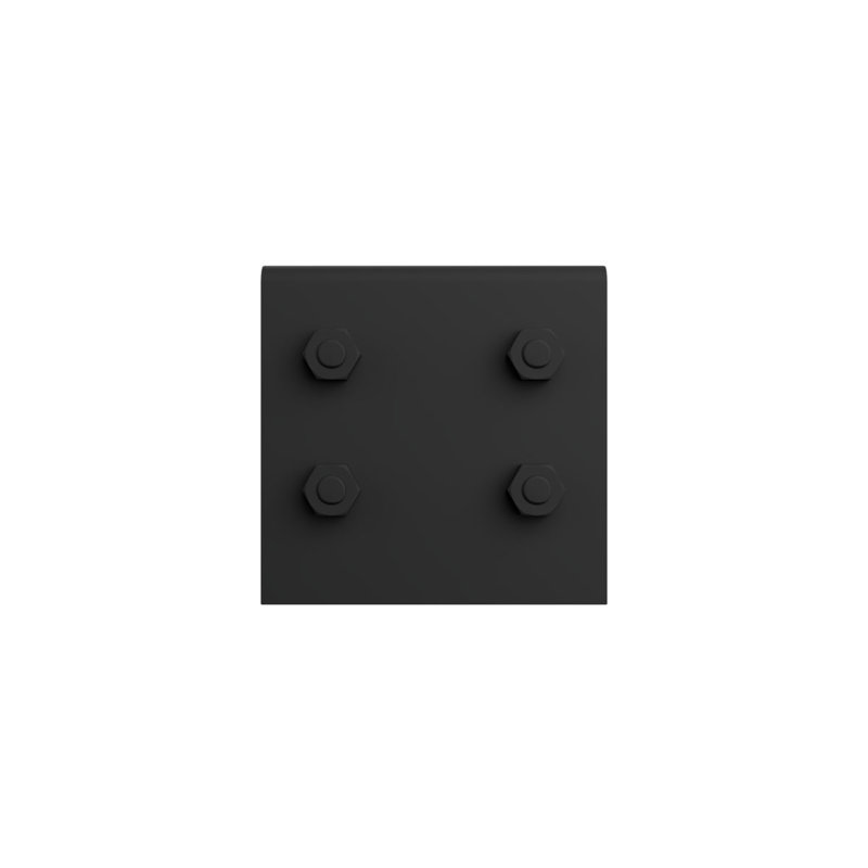 Black Smooth Faux Wood Beam Strap for Heritage Timber Beam