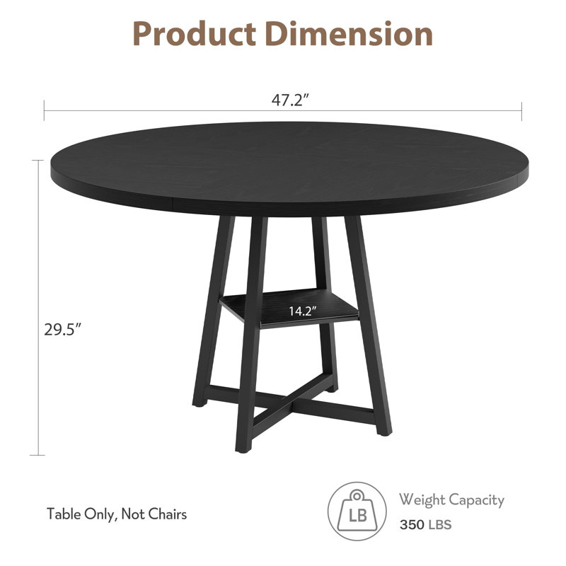 Dining Table, Black
