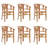 Shoshanna 6 - Person Teak Wood Patio Dining Set with Rectangular Table-1362787919
