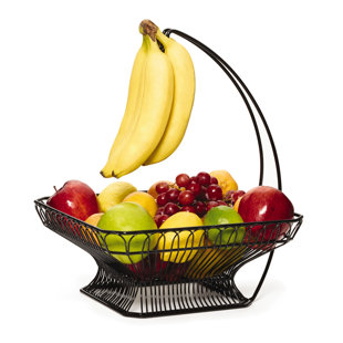 Panier à fruits en métal avec crochet banane Mikasa