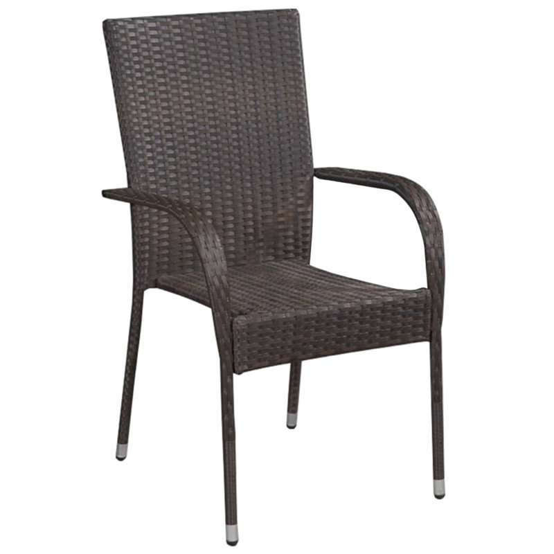 Rectangular 8 - Person Dining Set, Brown