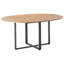 Extendable Round Metal Base Dining Table