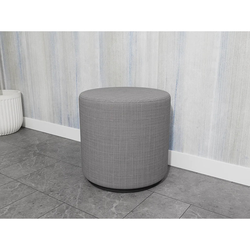 Repose-pieds Darsey, Noir, Gris chambray