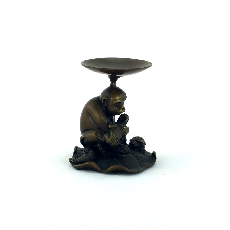 3'' H Brass Tabletop Tealight Holder