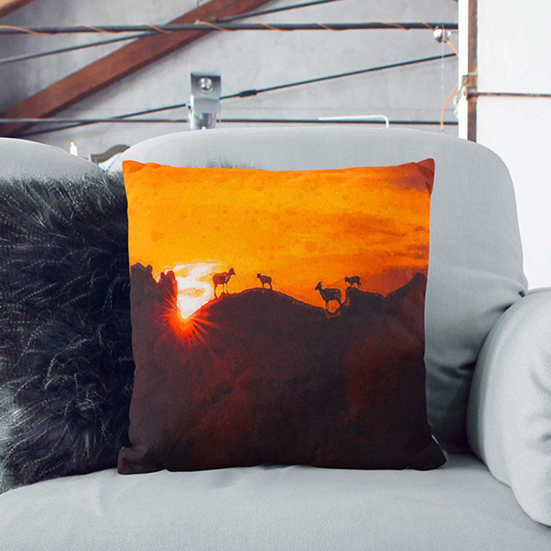 Square Cushion, White, 55cm H x 55cm W x 20cm D