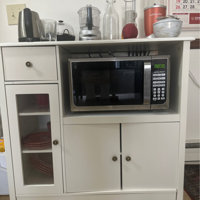 HOMECHO 35.4 WideKitchen Pantry, Food Pantry wih Cupboard, Drawer, and  Microwave Cube & Reviews