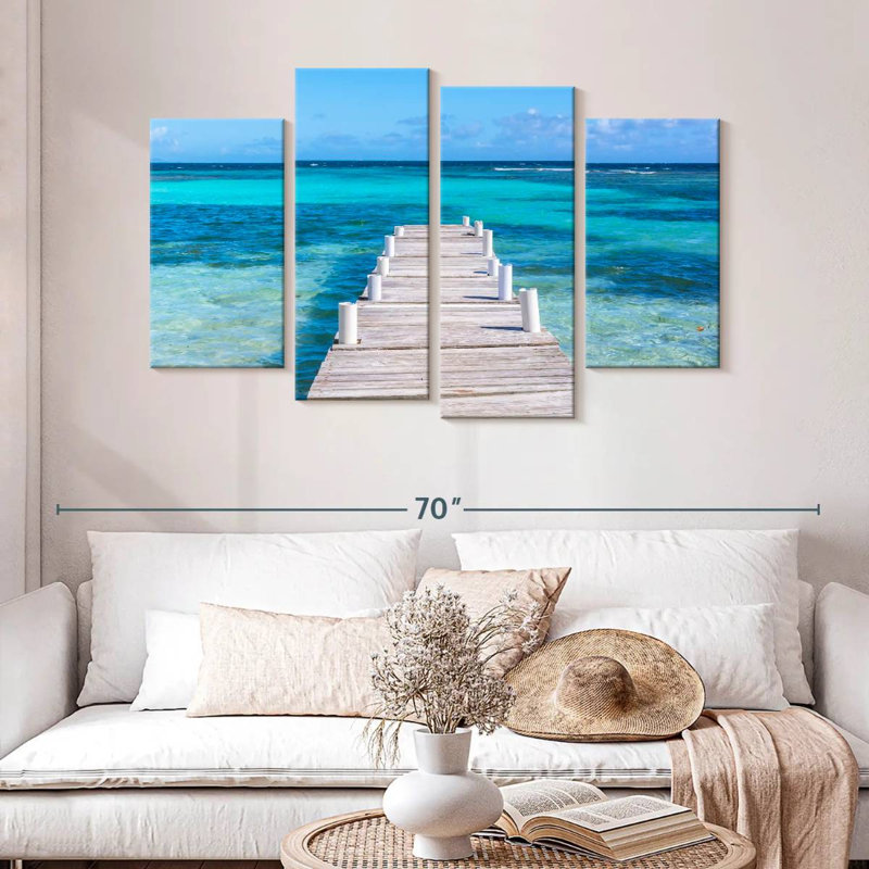 Gillard, Playa Larga, Porto Rico, océan, H 32 po x l 52 po