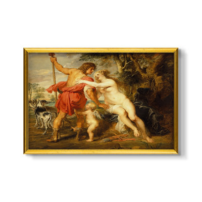 Vénus et Adonis, v. 1635 - Peter Paul Rubens - Toile encadrée sur mesure