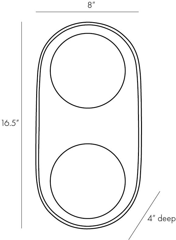 Glaze 2 - Light Flush Mounted Sconce