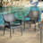 GREY PE WICKER STACKING ARMCHAIR,1PC