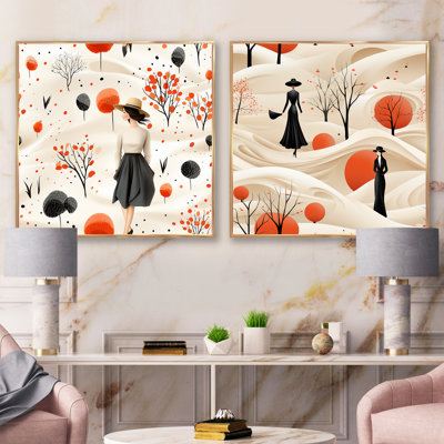 Gedrie - Abstract Collages Square Collage Set Of 2