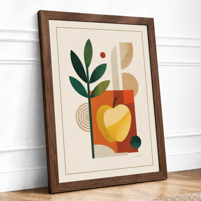 Constructivist Still Life Art Deco 1 Piece Single Picture Frame Wall Art