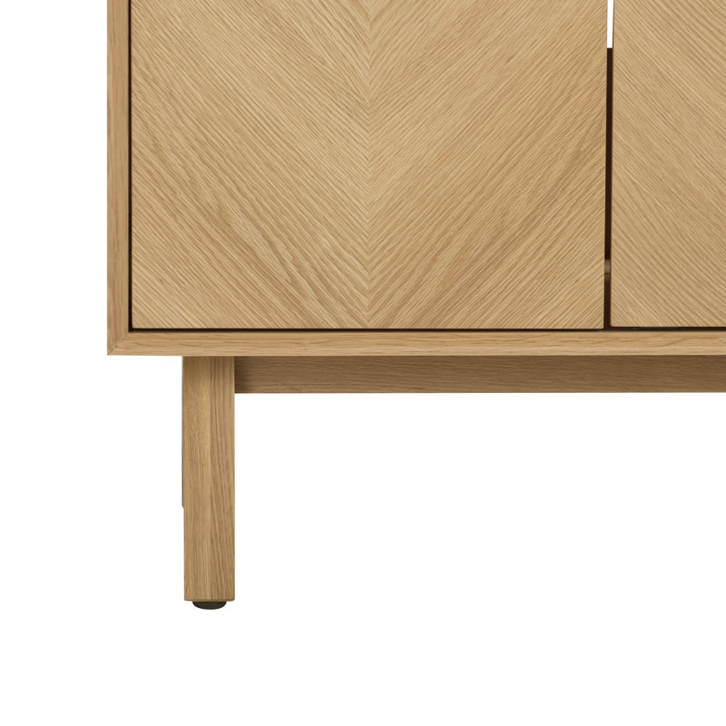 Adele 60'' W Double Bathroom Vanity Base, Natural