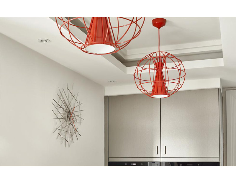 Latitude 1 - Light LED Pendant, Red