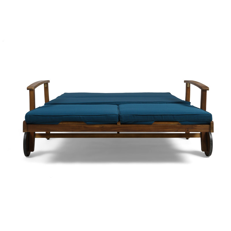 Outdoor Chaise - Fully Adjustable & Relaxing Double For Poolside Deck Quick-Drying