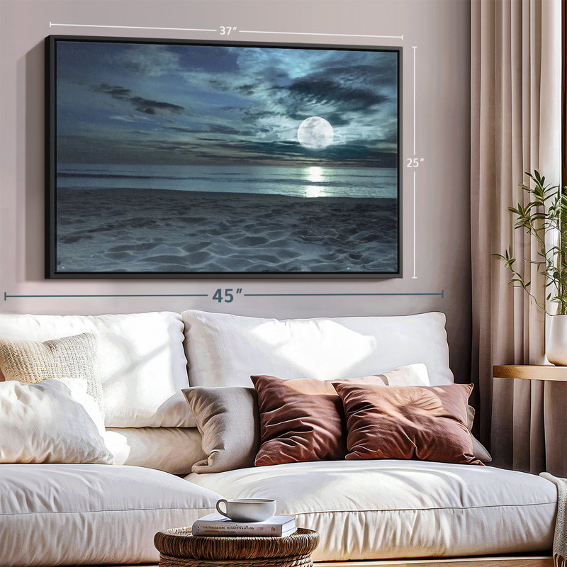 " Twilight Beach Canvas Print ", 25" H x 37" W