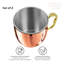 Ensemble de tasses Moscow Mule 18 oz en acier inoxydable martelé Oggi Barware