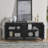 65.2" Mid Century Modern Sideboard Buffet, Black Color, Adjustable Shelf, High - Quality , Solid Wood Construction Framework Storage Sideboard, Elegant Grain, Symmetrical Design, Legs, Easy To Clean-205918151