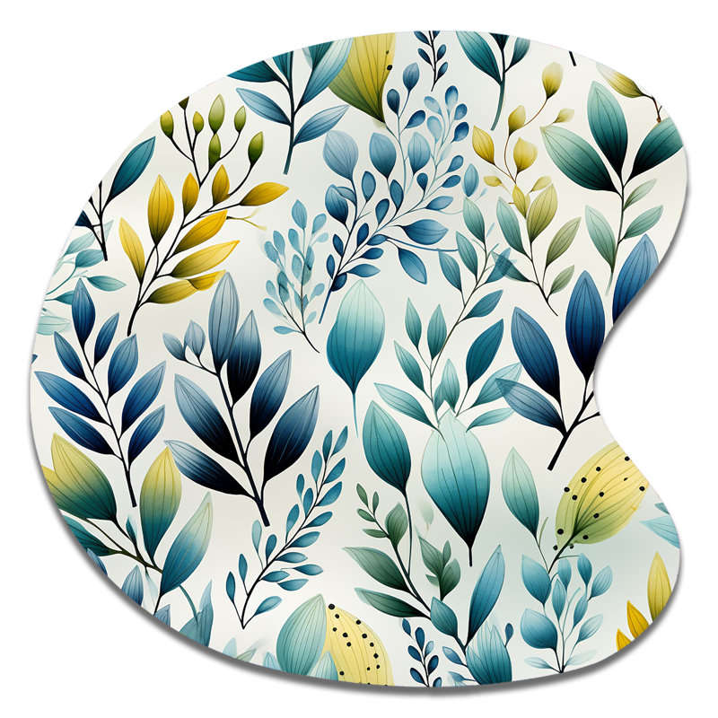 «Henriksen - Unique Shape botanical», reproduction d'art asymétrique, H 33 po x l 33 po
