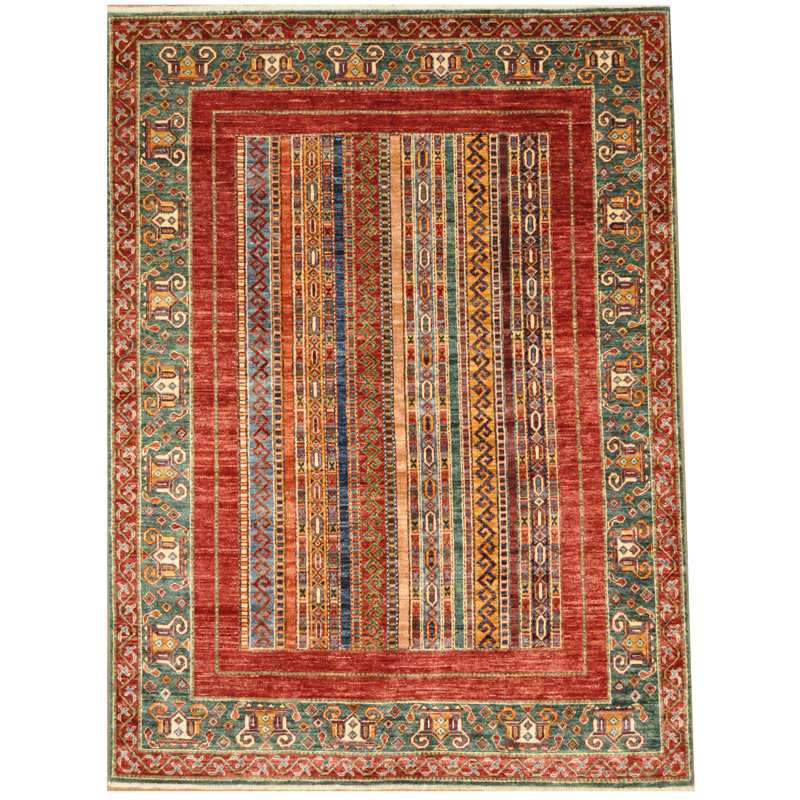Tapis en laine noué à la main Khorjeen Kazak