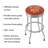 Swivel Upholstered Counter Stool with Metal Frame