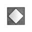 Strader Metal Flat Wall Mirror
