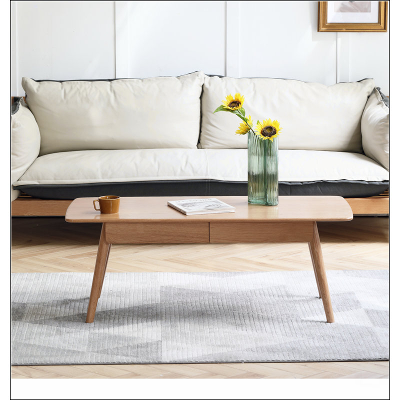 Table basse centrale 100% bois massif