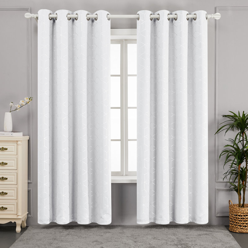 Bost Room Darkening Thermal Curtains, Light Pruple, Width 168 x Drop 183 cm