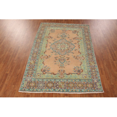 Handmade Wool Traditional Area Rug 6x9