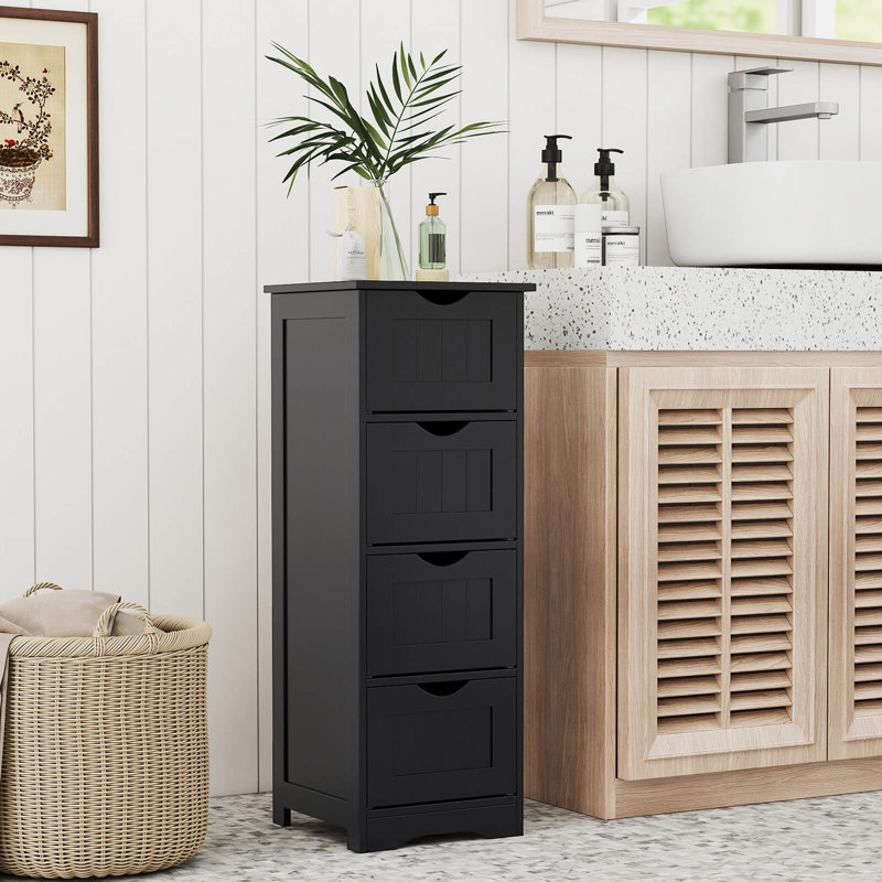 Jarriah Bathroom Cabinet, Black