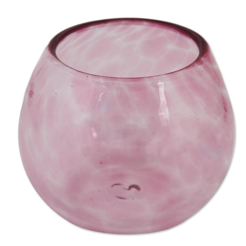 Annahi Handmade Whiskey Glass, 7 Oz., Rose