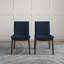 Chaise parsons rembourrée en lin Barriento-20575649