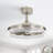 20'' Modern Nickel Drum Ceiling Fan With Light Kit And Remote Control