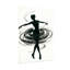 Silhouette abstraite, danse, mouvement, art abstrait, noir et blanc-431753170