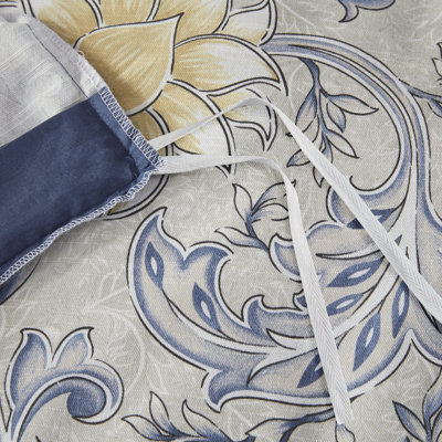 Livia Cotton Percale Botanical Duvet Cover Set