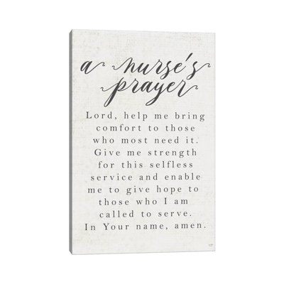 " A Nurse's Prayer "
