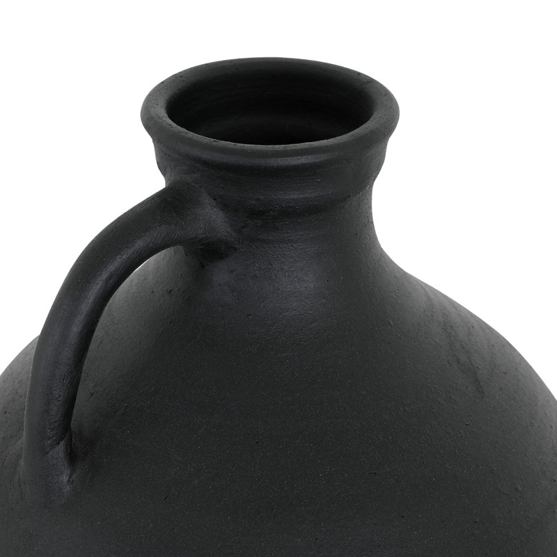 Lyra Vase Black Terracotta