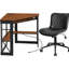Ensemble de bureau et de chaise Birchie, bureau ergonomique moderne pour la chambre d'étude-279863005