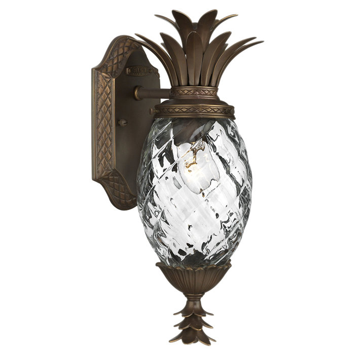 Plantation 1-Light Pineapple Outdoor Wall Mount Lantern