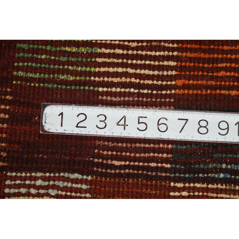Tapis rouge marocain à carreaux rouges 6 x 8