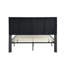 Full Double Size Upholstered Platform Bed, Solid Wood Slat Support Neutral Gray Fabric Frame, No Box Spring Needed