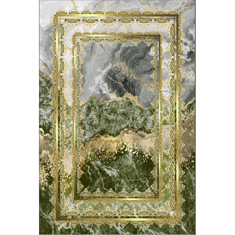 Luxurious Velvet Area Rug, 5.2 x 7.5 ft | 100% Velvet Fabric, 100% Cotton Sole, 0.4 in Pile Height | Antibacterial, Non-Slip, Machine Washable | Elegant 3D Digital Print, Perfect for Living Room & Bedroom Décor