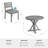 Martha Stewart Bedford All-Weather Patio Set With 36" Round Trestle Base Table And 4 Stack Chairs-124405087-124405084